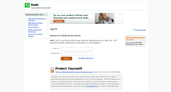 Desktop Screenshot of businessonline.tdbank.com